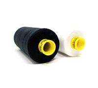 Gütermann Sew All Fil Mara 120 Fil à Coudre Polyester 1000m Universel Anti-Déchirures et Résistante aux UV (Blanc/Noir, 2)