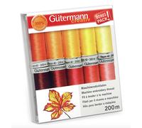 Gütermann Sulky Rayonne 40 Machine Broderie Lever Du Soleil Fil Set - 10 Bobines