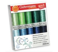 Gütermann Sulky Rayonne 40 Machine Broderie Paradis Fil Set - 10 Bobines
