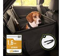 Gütewerk Panier Chien Voiture - Siège Auto pour Petite et Moyenne Taille, Transport avec Harnais de Siège Arrière