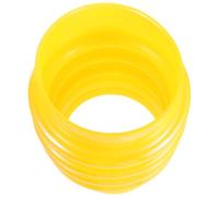 Guêtre Anti-poussière pour Machine à Bourrer Essence, Caoutchouc Jaune | Structure Accordéon, Blocage de L’humidité, Compatible Compacteur de Sol, Chantiers Routiers et Travaux de Terrassement