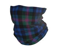 Guêtre élastique à motif tartan écossais bleu et vert, écharpe multifonctionnelle, masque facial léger, protection contre le vent, chapeau cache-cou
