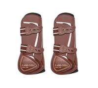 Guêtres antérieurs de tendon pour cheval Ouvertes Lami-Cell Elite Marron L
