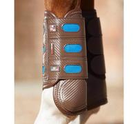 Guêtres antérieurs fermées pour cheval Premier Equine Carbon Tech Air Cooled Marron S