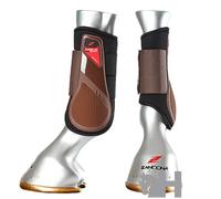 Guêtres antérieurs fermées pour cheval Zandonà Carbon Air Workout Marron L