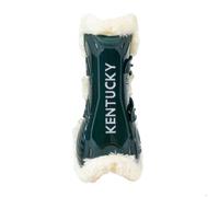 Guêtres antérieurs ouvertes pour cheval élastique mouton vegan Kentucky Bamboo Vert S