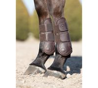 Guêtres anterieurs ouvertes pour cheval LeMieux Capella Marron Cheval