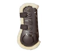 Guêtres antérieurs pour cheval Fermées avec fourrure Back on Track AirFlow Marron S