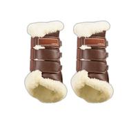 Guêtres antérieurs pour cheval Ouvertes Lami-Cell Comfort Marron S