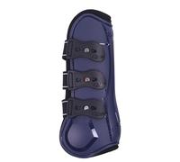 Guêtres antérieurs pour cheval Ouvertes QHP Champion Bleu Full