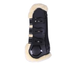 Guêtres antérieurs pour cheval Ouvertes QHP Ontario Noir Full