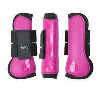 Guêtres antérieurs pour cheval Ouvertes QHP Rose Full