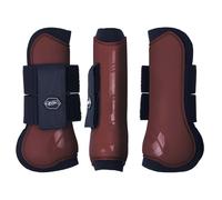 Guêtres antérieurs pour cheval Ouvertes QHP Rouge Full
