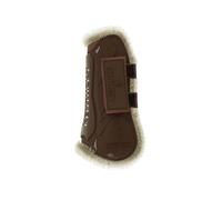 Guêtres antérieurs pour cheval Ouvertes scratch mouton vegan ouvertes Kentucky Marron M
