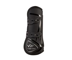 Guêtres antérieurs protège-tendons pour cheval Ouvertes Lami-Cell V22 Noir L