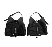 Guêtres basses pour trail, course à pied et randonnée, couvre-chaussures imperméables avec cordon de serrage réglable, protège-jambes antidérapants pour la neige, la boue, le sable, gris (noir)