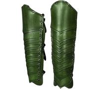 Guêtres de Bottes médiévales, protège-Tibia de randonnée, Armure rétro Renaissance Sarai, Couvre-Chaussures en Cuir PU, guêtre de Protection de Jambe Vintage réglable, pour Accessoires de Co