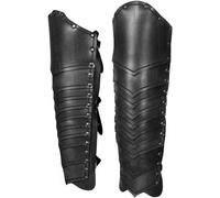 Guêtres de Bottes médiévales, protège-Tibia de randonnée, Armure rétro Renaissance Sarai, Couvre-Chaussures en Cuir PU, guêtre de Protection de Jambe Vintage réglable, pour Accessoires de Co