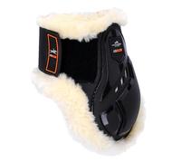 Guêtres de boulet fermées en fourrure pour cheval Schockemöehle Air Flow Champion Noir Cob