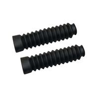 Guêtres de Couverture de Fourche de Moto, Sho Avan Lot de 2 Protections Anti-poussière pour Fourche Avant de Moto, universelles Fourche de Moto Capuchon d'écrou de Tige(Black)