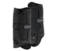 Guêtres de cross postérieurs pour cheval Stübben Hybrid Noir M
