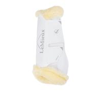 Guêtres de dressage pour cheval avec bord polaire LeMieux Motionflex Blanc L