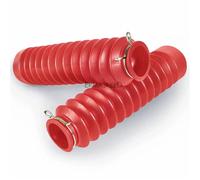 Guêtres de Fourche Avant de Moto, Protection Antichoc et Anti-poussière pour Motocross Tout-Terrain(Red)