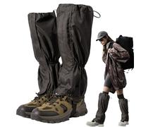 Guêtres de Jambe de randonnée - extérieure de 40 cm | Guêtres de Neige imperméables - Polyester Coupe-Vent réglable Crochet et Bottes pour l'alpinisme, la randonnée, Le Ski et Les Voyages