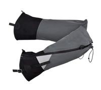 Guêtres de jambes réglables imperméables pour bottes de randonnée pour la chasse, l'alpinisme ou la randonnée en raquettes, gris, m