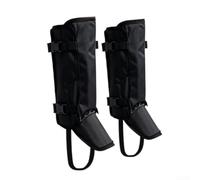 Guêtres de Randonnée Ajustables pour Adultes Extérieur | Design taille unique ajustable, fermetures sécurisées, s'adapte à pour la plupart des mollets d'adultes(Black)