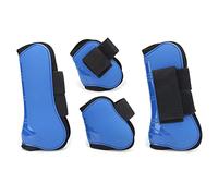 Guêtres de tendon pour cheval (lot de 4) en polyuréthane, protection du boulet et absorption des chocs pour l'équitation et le saut. (Un ensemble de quatre de taille moyenne)