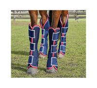 Guêtres de transport pour cheval Weatherbeeta Wide Tab Bleu Full