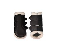 Guêtres fermées pour cheval avec fourrure HKM Comfort Premium Mesh Marron Mini Shetland