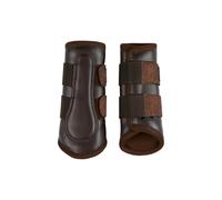 Guêtres fermées pour cheval en cuir HorseGuard Marron XL