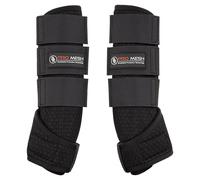Guêtres fermées pour cheval en mesh BR Equitation Pro Flex Noir L
