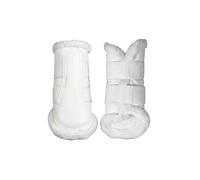 Guêtres fermées pour cheval HKM Comfort Premium Fur Blanc Mini Shetland