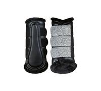 Guêtres fermées pour cheval HKM Sparkle Noir XL
