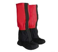 Guêtres Hiver Thermiques Garde au Sec et Chaud | Tissu nylon imperméable, coupe-vent, protection neige, idéal pluie et sentiers humides, respirant( red)