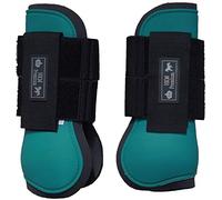 Guêtres -hKM premium- guêtre avant pour saut d'obstacle petrol/dunkelgrau Pur-sang