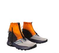 Guêtres imperméables avec tissu Ripstop, crochet de fixation et cordon de serrage réglable pour un ajustement sûr sur les sentiers de randonnée et de course à pied (orange vif)