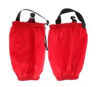 Guêtres Imperméables de Randonnée Nylon Rouges, Protection Neige et | Design Élastique, Sangle Caoutchouc Réglable, Maintien Autour des Chevilles et Chaussures, pour Chasse, Course et Trekking