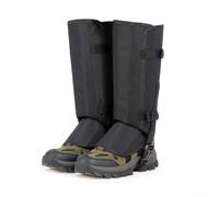 Guêtres imperméables fiables pour la randonnée et l'exploration rurale avec couches de protection pour résister à l'usure du contact avec la végétation et les surfaces (noir)