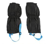 Guêtres noires imperméables pour randonnée, camping avec fermeture éclair arrière et fermeture à pression pour garder la neige et la boue hors des bottes pour hommes, femmes, enfants aventure en plein