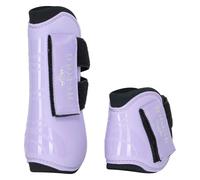 Guêtres ouvertes pour cheval avec protège-boulets HV Polo Kids Classic Violet Poney