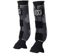 Guêtres postérieurs pour cheval avec chaussettes Stübben EQUI Compress Noir S