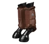 Guêtres postérieurs pour cheval doublées polaire LeMieux Marron M