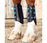 Guêtres pour cheval de coucours complet refroidissantes Premier Equine AC Super Lite Carbon Tech Noir Postérieurs/M