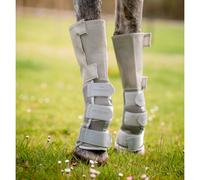 Horseware Guêtres pour cheval Rambo Tech-Fit Fly Anti-mouches Argenté Full lot de 4
