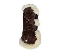 Guêtres pour cheval mouton vegan Kentucky Bamboo Elastic Marron XS