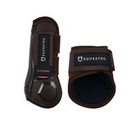 Guêtres pour jeune cheval fermées et protège-boulets en TPU et néoprène Equestro Marron Full